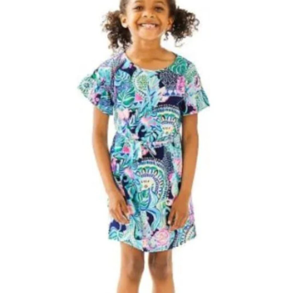 Lilly Pulitzer Girls Stasia Dress SZ Medium